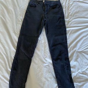 Black denim jeans